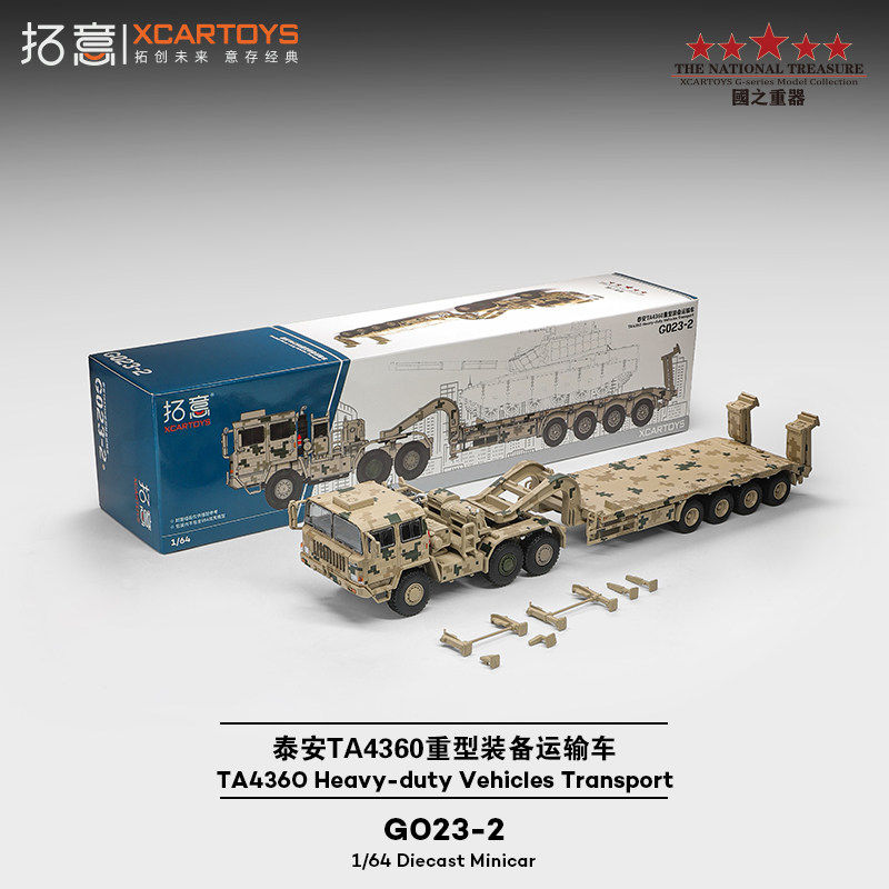 Heavy Equipment Armor - 다이캐스트 1:64 스케일 TA4360 중장비 운송