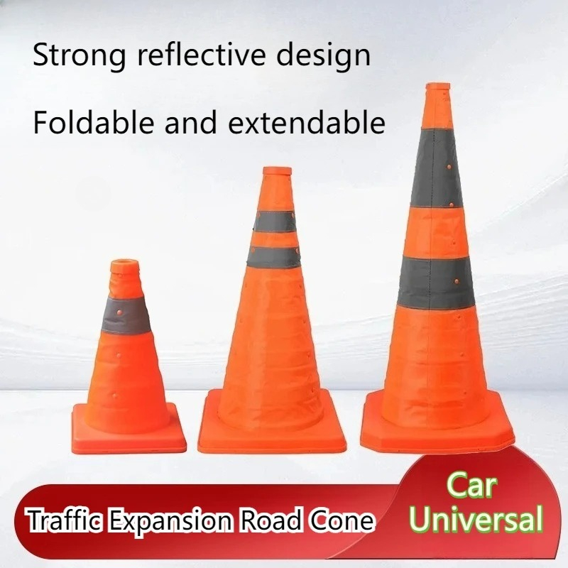 Road Traffic Cone - 접이식 교통 반사 안전 콘 30/45/70cm