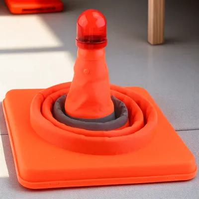 45cm 접이식 LED 교통 안전 경고 콘, 빨간색 옥 - Road Traffic Cone 리뷰 및 가격