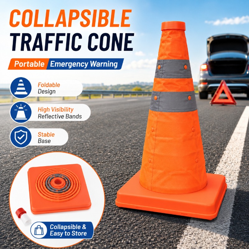 휴대용 접이식 교통 콘 30-70cm 반사 안전 경고  - Road Traffic Cone 리뷰 및 가격