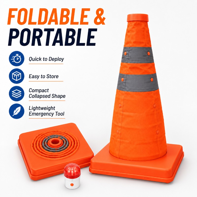 휴대용 접이식 교통 콘 30-70cm 반사 안전 경고  - Road Traffic Cone 리뷰 및 가격