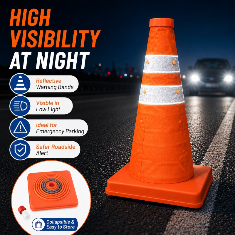 휴대용 접이식 교통 콘 30-70cm 반사 안전 경고  - Road Traffic Cone 리뷰 및 가격