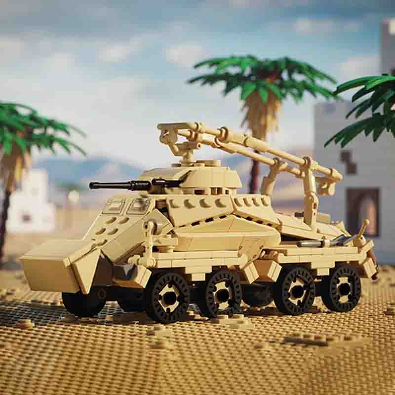 무거운 장갑차 모델 MOC 조립 블록 전쟁 장비 모듈식 - Heavy Equipment Armor 리뷰 및 가격
