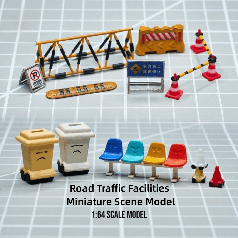 1/64 스케일 도로 교통 시설물, 교통 콘, 경고 표 - Road Traffic Cone 리뷰 및 가격