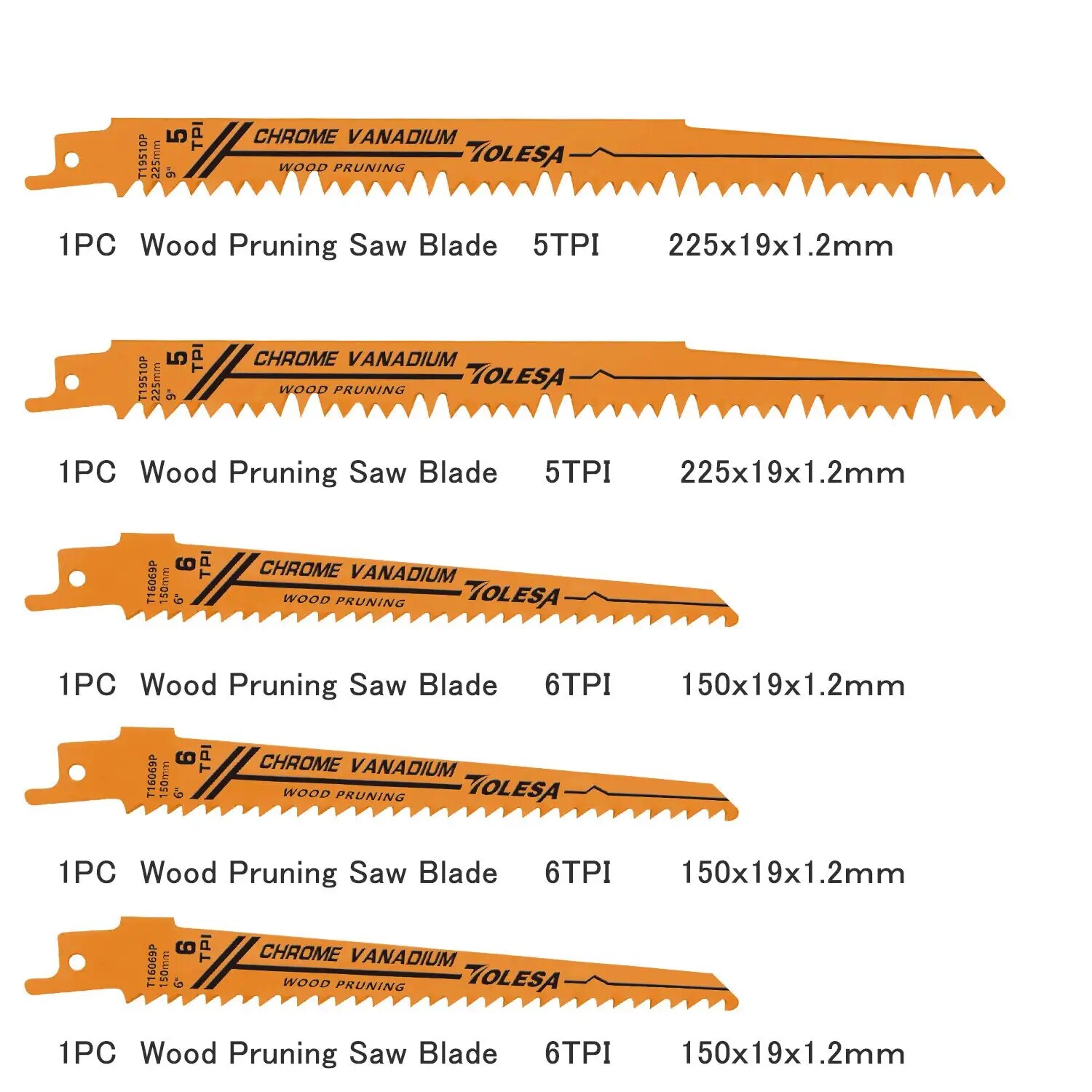 TOLESA 10PCS 목재 가지 치기 용 왕복 바이메 - Heavy Equipment Blade 리뷰 및 가격